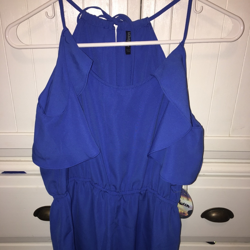 blue romper
